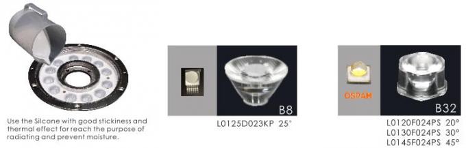 B4TA1257 B4TA1218 12 * 2 W Modern Design LED Fountain Ring Light , LED Waterproof Lights For Fountain 1